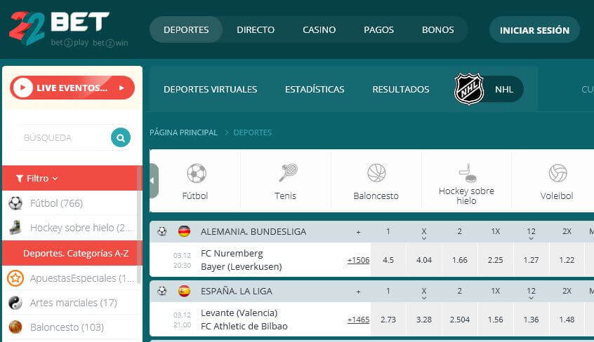 codigo websites 22bet